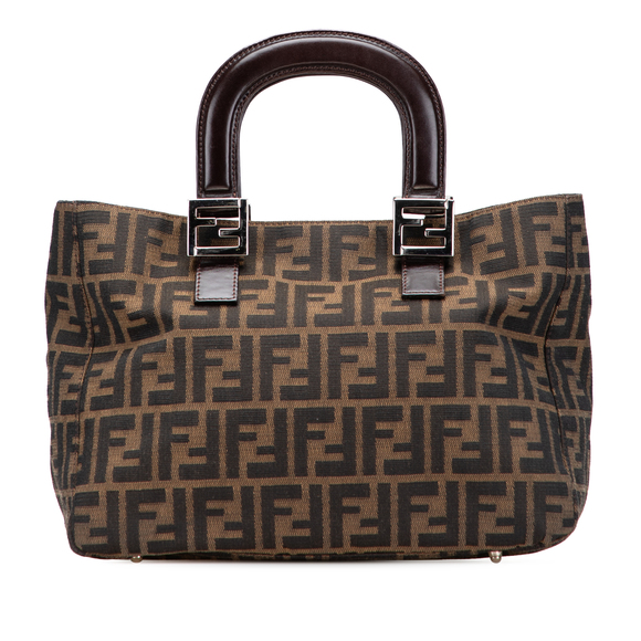 Pre-Loved Fendi Small Zucca Canvas Twins Tote - Picture 1 of 10